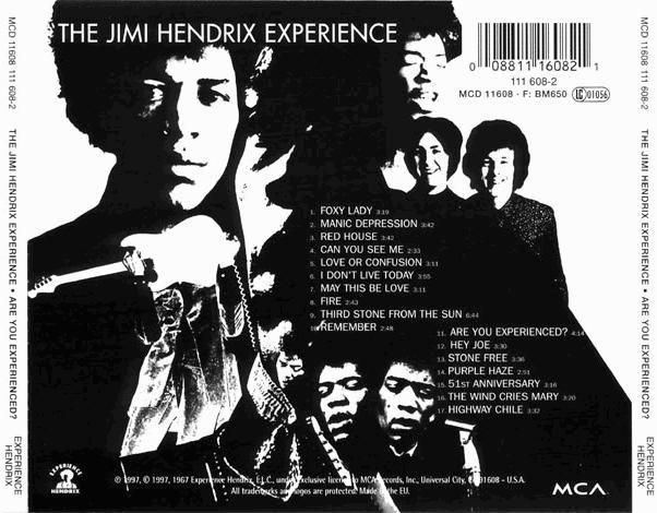 Are You Experienced Back Downloaded - Discografia J.Hendryix