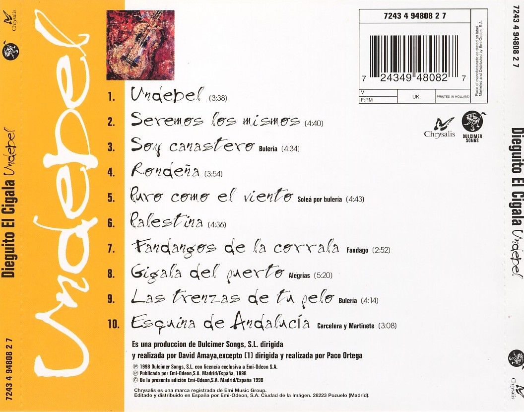 DiegoelCigala Undebel2528trasera2529 - Diego El Cigala - Undebel