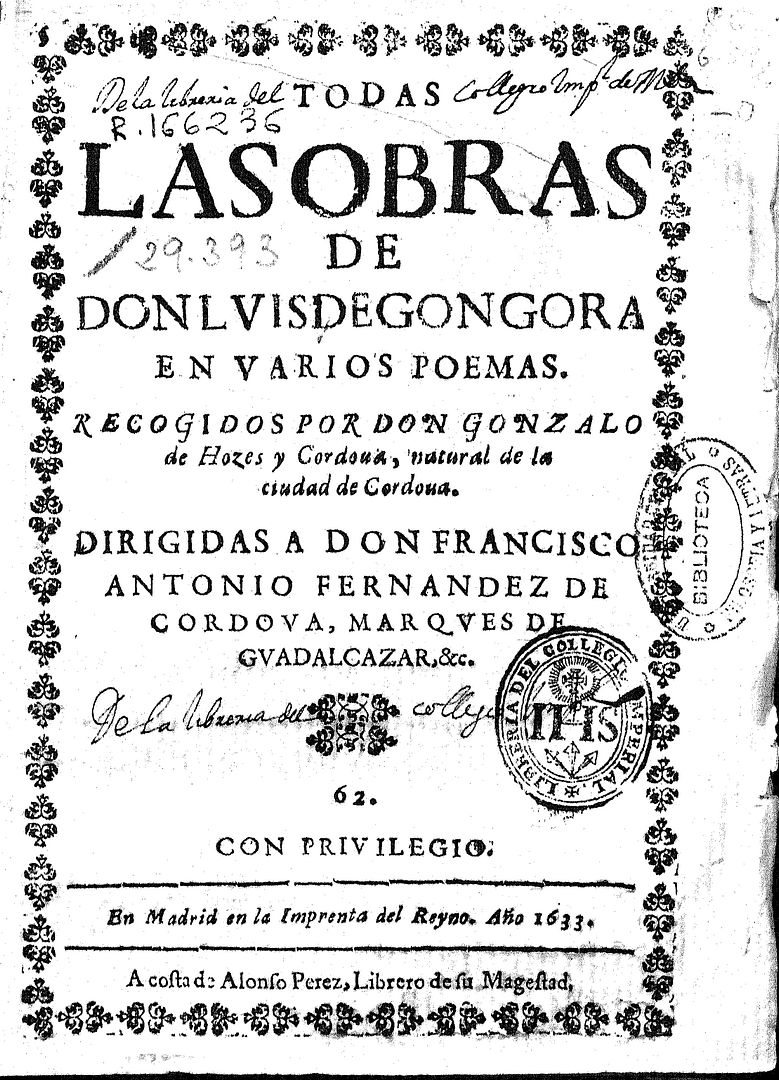 GONGORA 1 - Todas las obras de Don Luis de Gongora