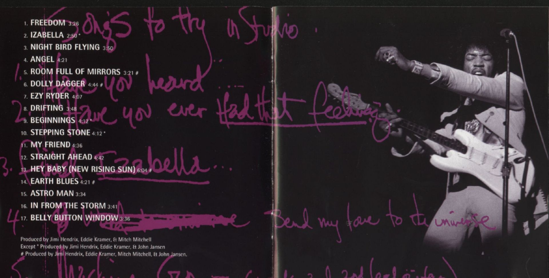 Inside booklet - Discografia J.Hendryix