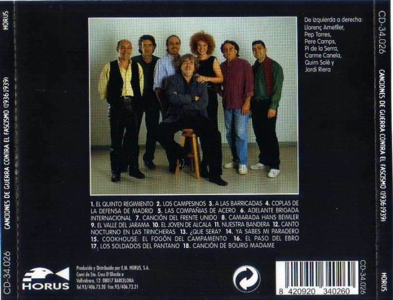 Trasera01 - No Pasaran! Canciones De Guerra Contra El Fascismo MP3