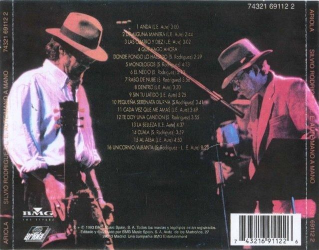 autesilvio2 - Luis Eduardo Aute & Silvio Rodriguez - Mano a Mano (1993) MP3