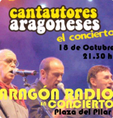 cantautores - Cantautores Aragoneses (El Concierto) CONCIERTO ARAGON RADIO PLAZA DEL PILAR (ZARAGOZA) 2009