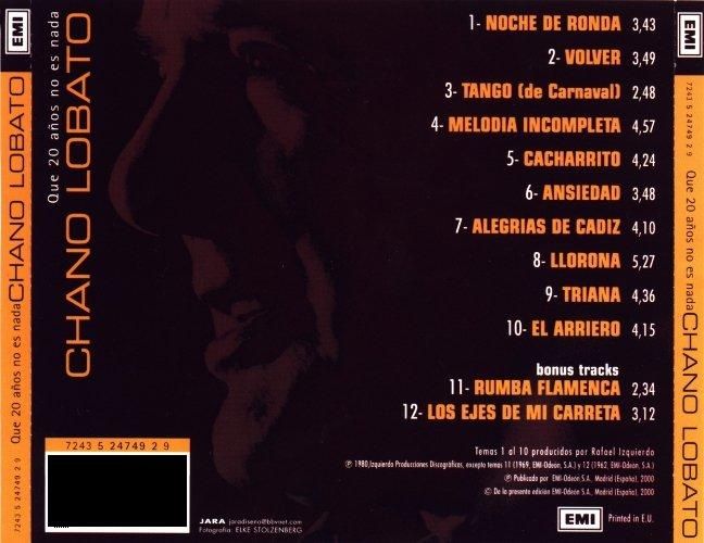 chano - Chano Lobato - Que 20 Años no es Nada (2000) MP3