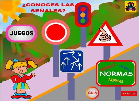 conoceslasseales - ¿Conoces las señales? (Educacion Vial Preescolar) (Pc Interactivo)