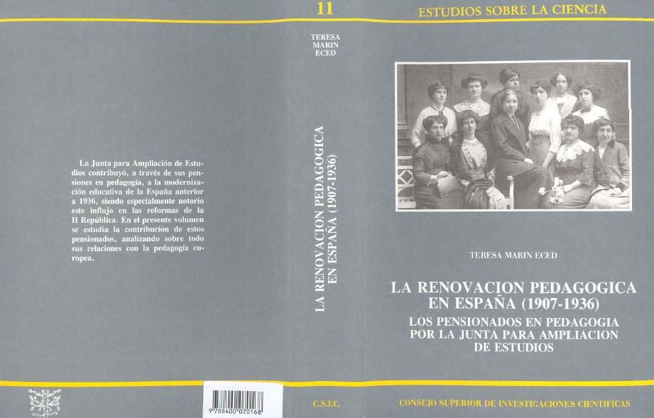 renovacion - La renovación pedagógica en España (1907-1936)