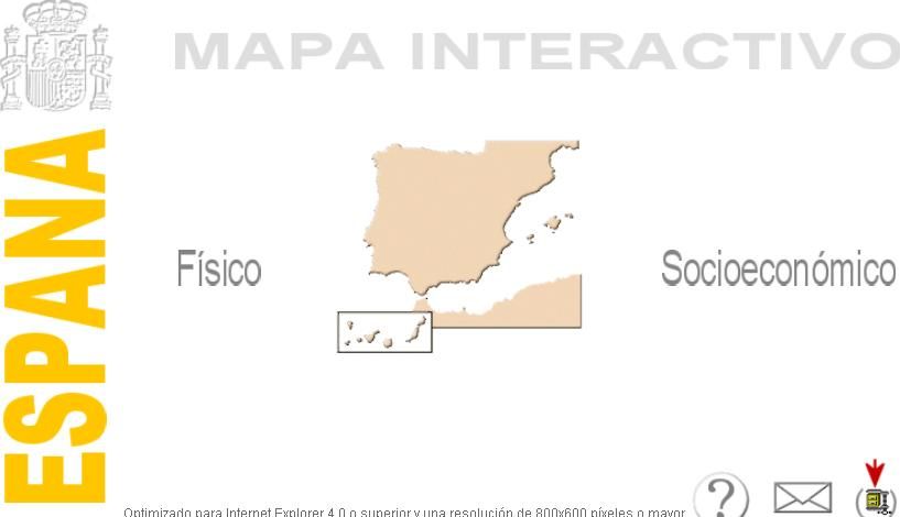 mapa - Mapa interactivo de España (Pc Interactivo)