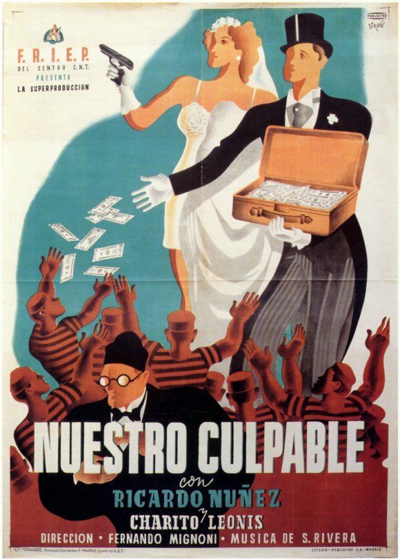 nuestro culpable movie poster 1020206783 - Nuestro culpable (1938) Comedia (Cine Anarquista CNT)
