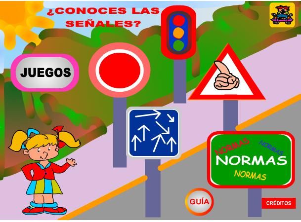 seales - ¿Conoces las señales? (Educacion Vial Preescolar) (Pc Interactivo)