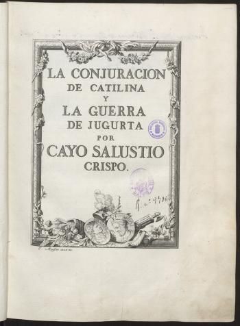 BHM I 273 prev - La conjuracion de Catilina - Cayo Salustio Crispo