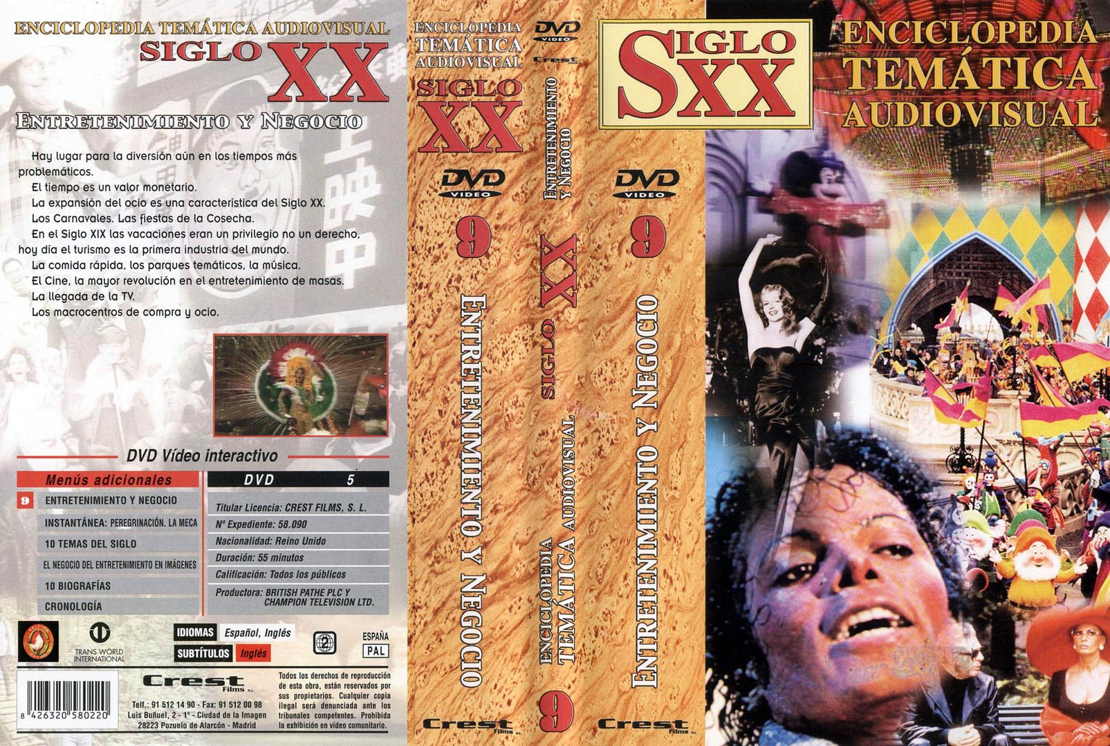 Enciclopedia Tematica Audiovisual Siglo XX 9 Entretenimiento Y Negocio Caratula - Enciclopedia Tematica Audiovisual Siglo XX