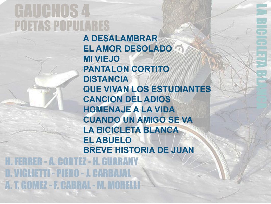 Gauchos4 PoetasPopulares contratapa - Gauchos 4 - Poetas Populares