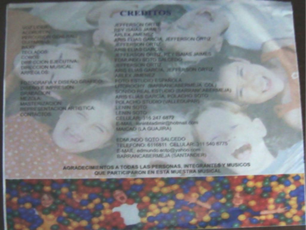 JeffersonOrtiz QueVivanLosNiosTraseraCaractula - Jefferson Ortiz - Que Vivan Los Niños (2009)