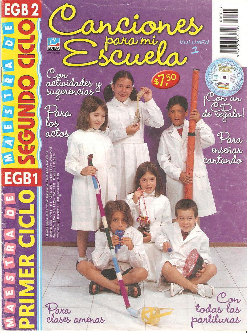 Canciones para mi escuela Vol 1 cd y revista Canciones para mi escuela Vol 1 cd y revista
