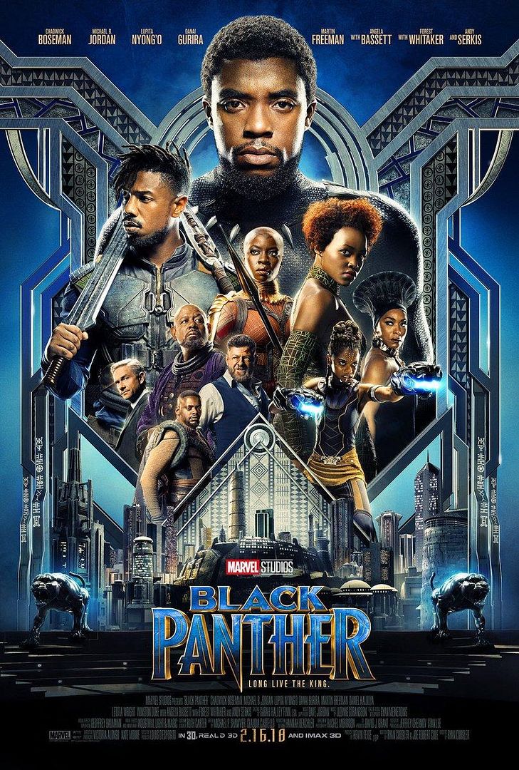 black panther 992613805 large - Black Panther (La pantera negra) Dvdrip Español (2018) Acción