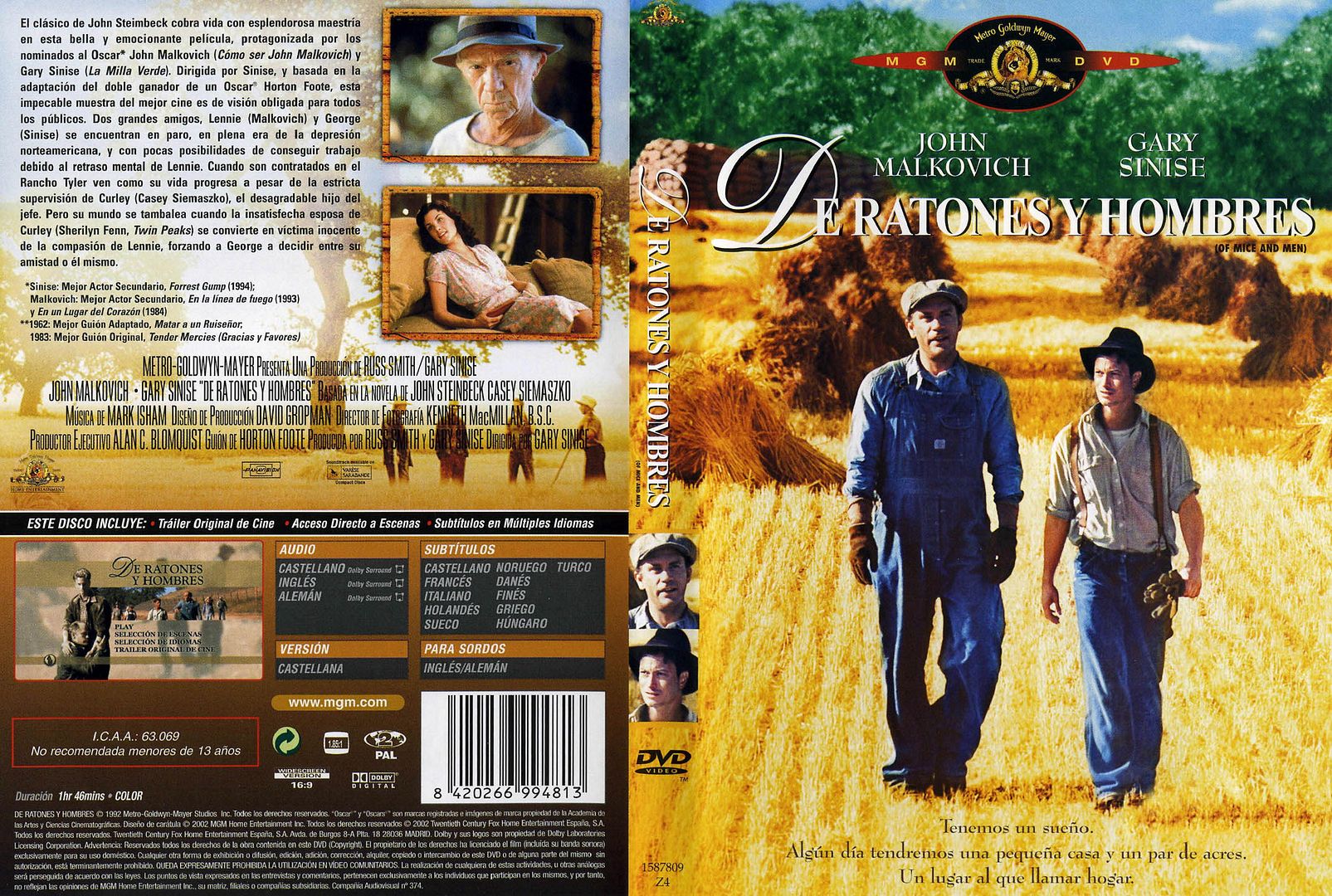 0 53 - De ratones y hombres DVDRip Español (1992) Drama