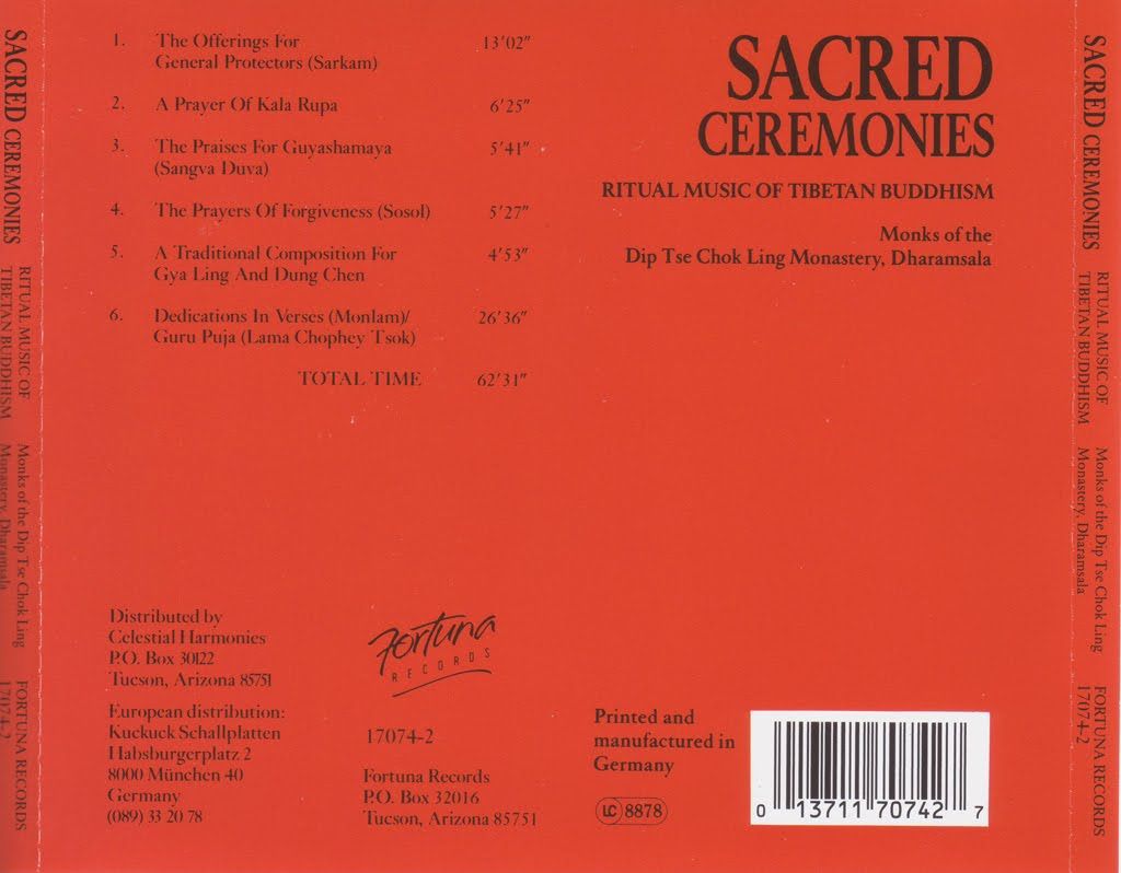08 Sacred Ceremonies Back - Sacred Ceremonies Ritual Music of Tibetan Buddhism