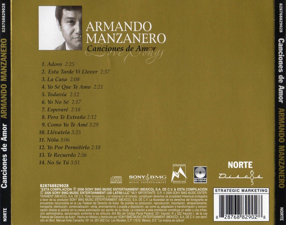 1 182 - Armando Manzanero - Canciones de amor