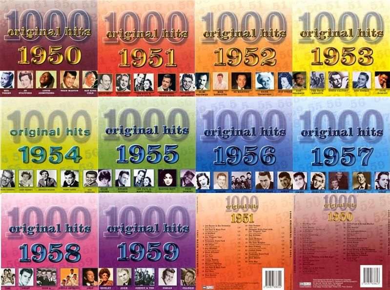 1000OriginalHitsPart11950 1959 - 1000 Original Hits 1950-1999 (50 cds)