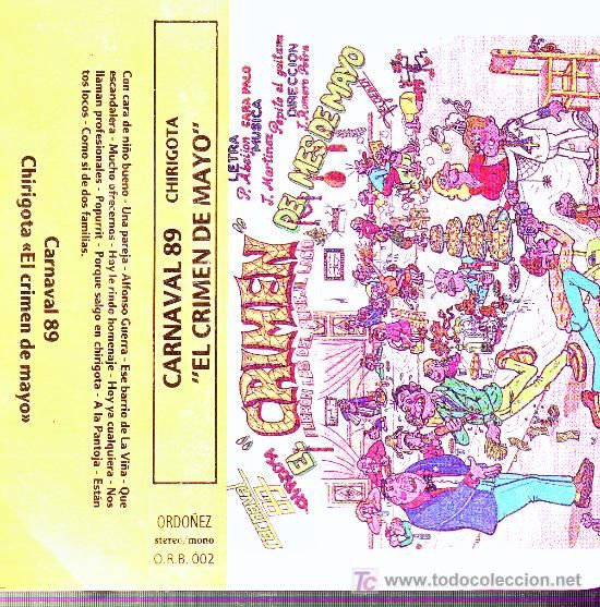 19349808 - El crimen del mes de Mayo (Chirigota Carnaval de Cadiz 1989)