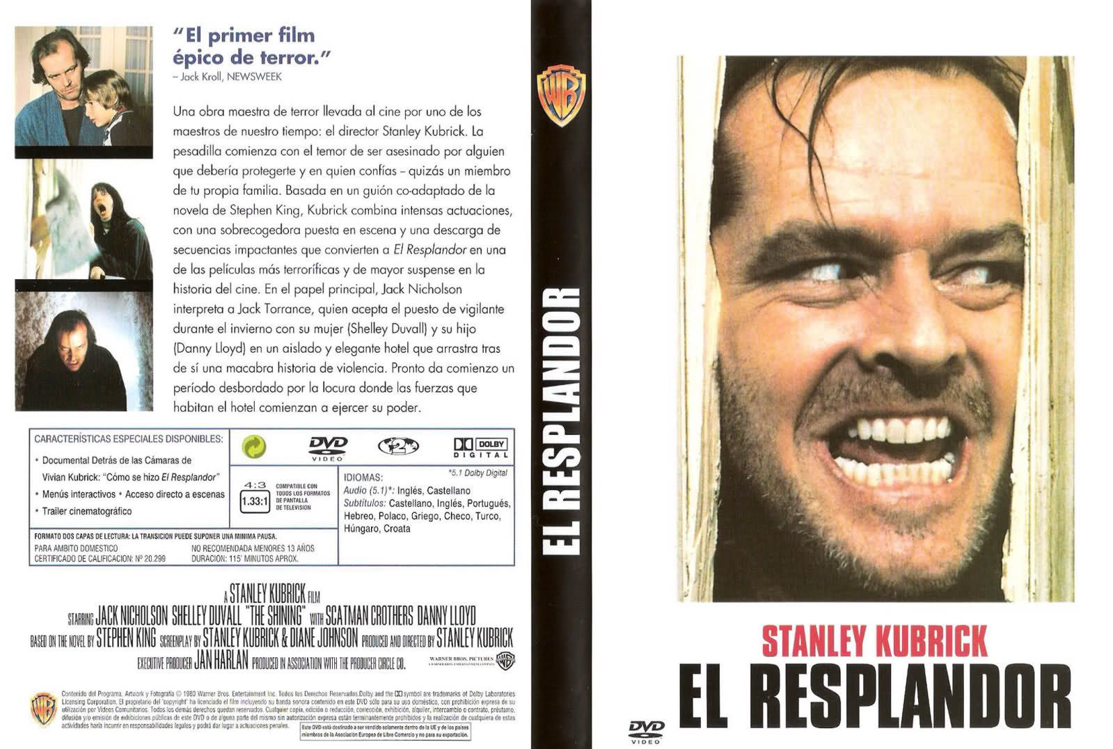 33dwpeh - El Resplandor Dvdrip Español  (1980) Terror