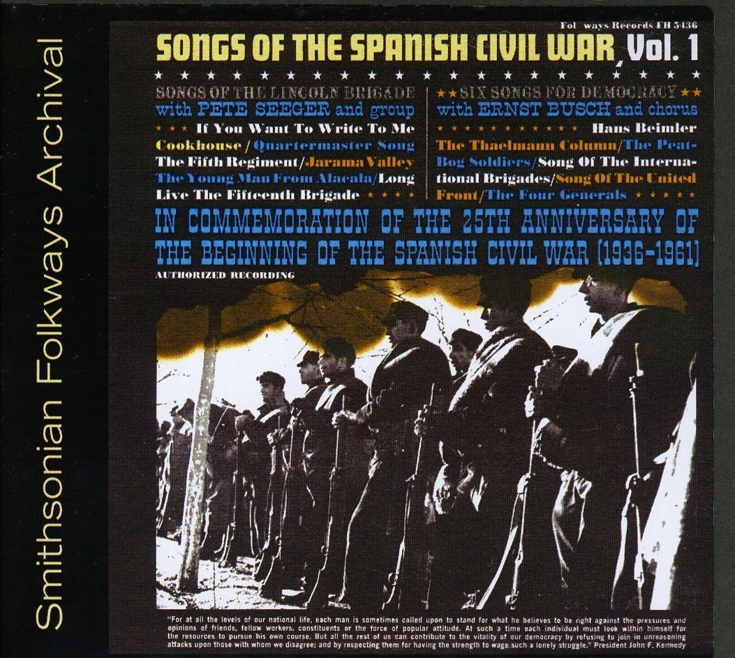 81PzXlzma8L SL1500  - Songs of the Spanish Civil War, Vol. 1: Songs of the Lincoln Brigade, Six Songs for Democracy - Pete