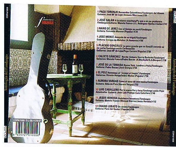 AntologiadelfandangoPasarelaT 1 - Historia Antologica del Fandango de Huelva (12 cds)