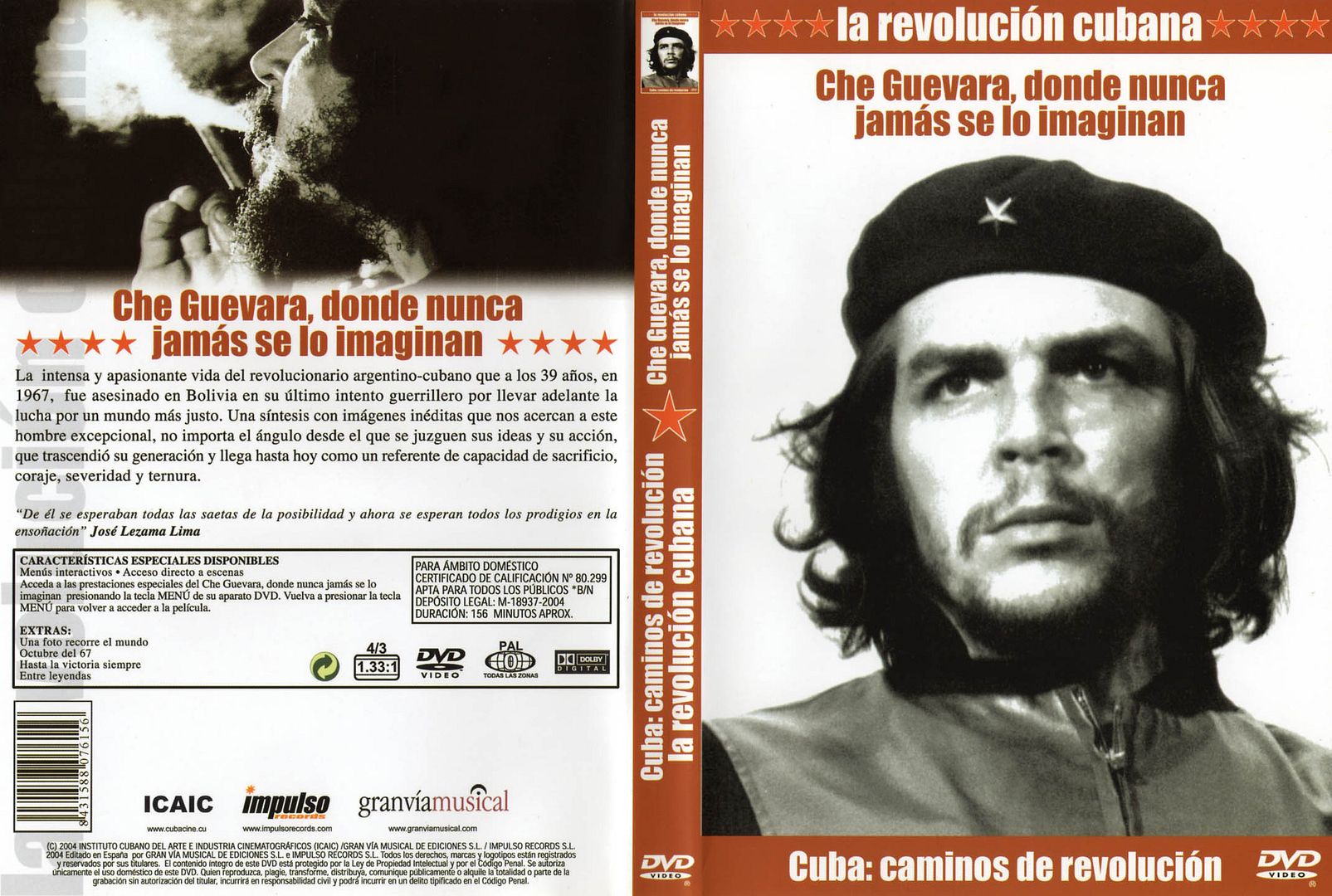 Cuba Caminos De Revolucion Che Guevara Donde Nunca Jamas Se Lo ImaginCaratula - Che Guevara donde nunca jamás se lo imaginan Dvdrip Español (2004)