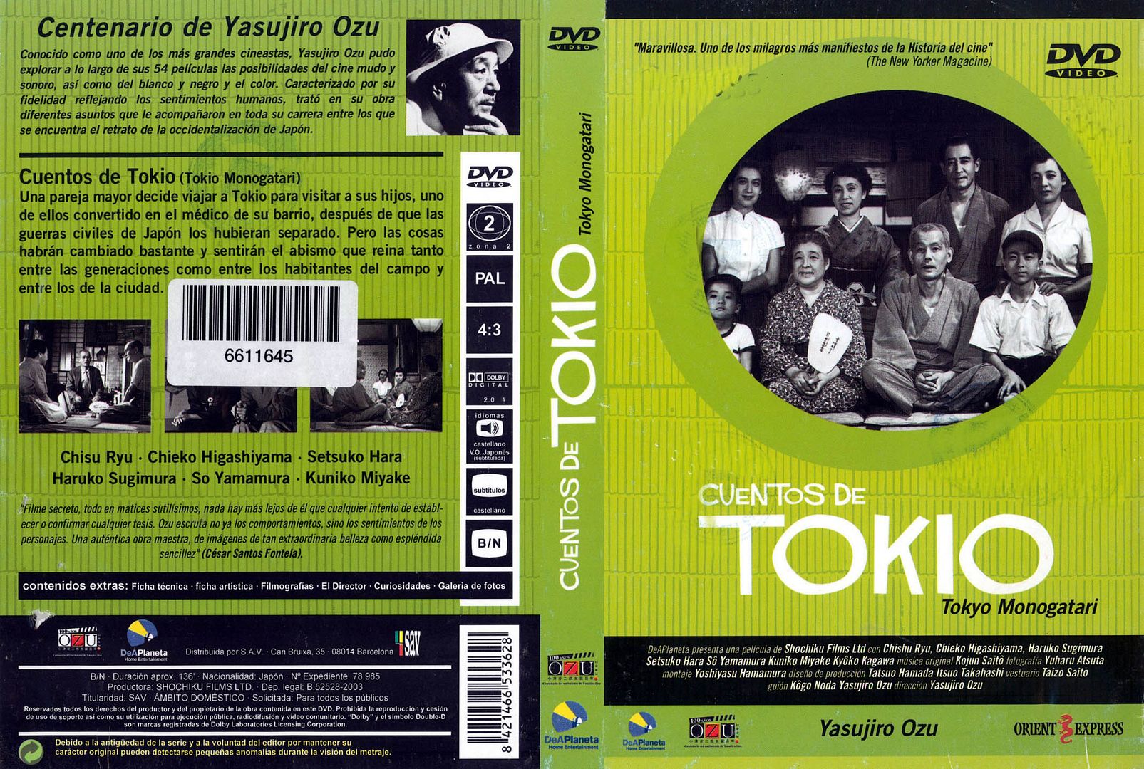 Cuentos De Tokio Caratula - Cuentos de Tokio DVDRip Español (1953) Drama-Vejez