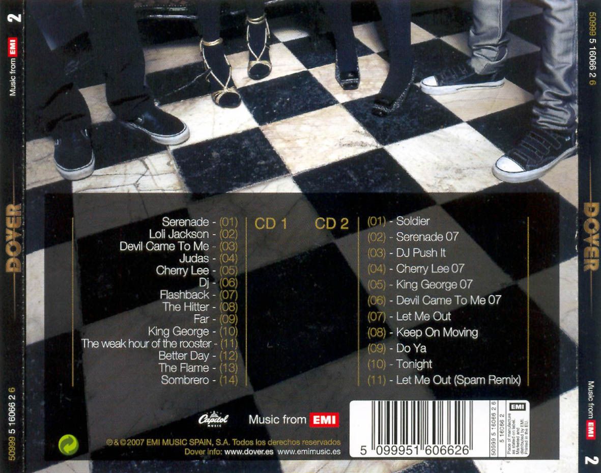 Dover Dover 2 Trasera - Dover - Dover 2 (2 cds)