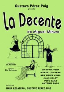 La Decente Cartel 209x300 - Estudio 1: La Decente (Miguel Mihura) Tvrip Español