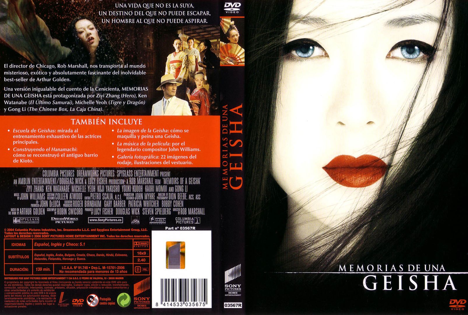 Memorias De Una Geisha Caratula - Memorias de Una Geisha Dvdrip Español (2005) Drama Romantico