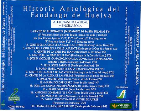 POST1 1 - Antologia del Fandango de Huelva - Almonaster y Encinasola