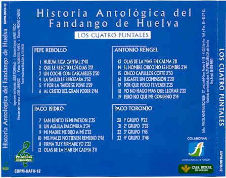 POST1 11 - Historia Antologica del Fandango de Huelva (12 cds)