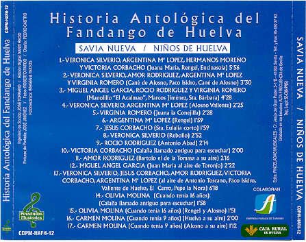 POST1 12 - Historia Antologica del Fandango de Huelva (12 cds)