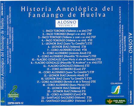 POST1 2 - Antologia del Fandango de Huelva - Alosno (3 CDs)