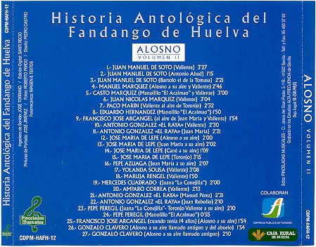 POST1 4 - Antologia del Fandango de Huelva - Alosno (3 CDs)