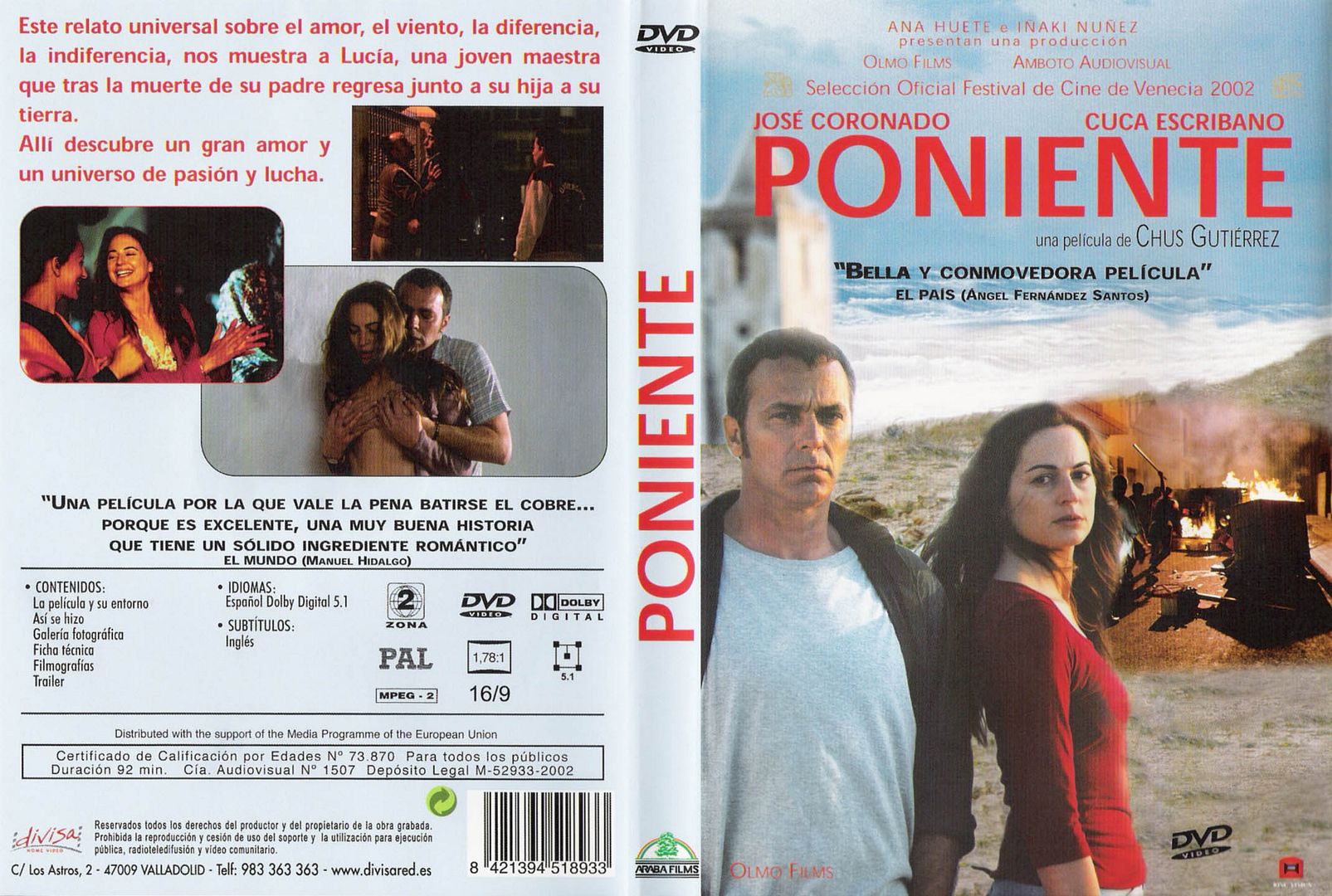Poniente Caratula - Poniente DVDRiP Español (2002) Drama-Racismo