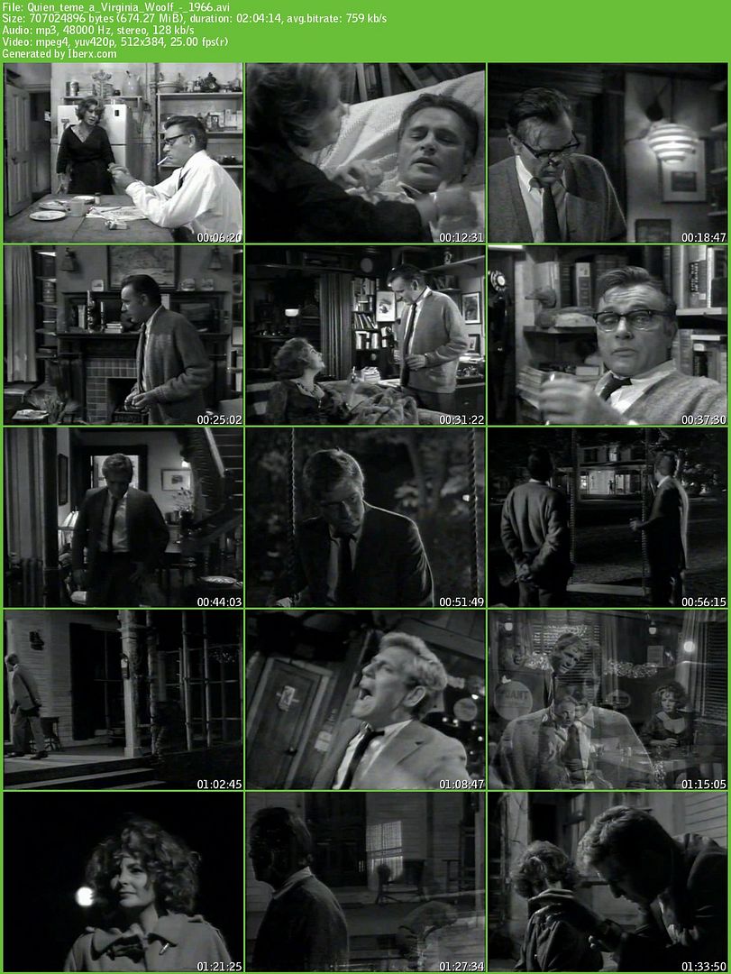 Quien teme a Virginia Woolf   1966 s - ¿Quién teme a Virginia Woolf? Dvdrip Español (1966) Drama