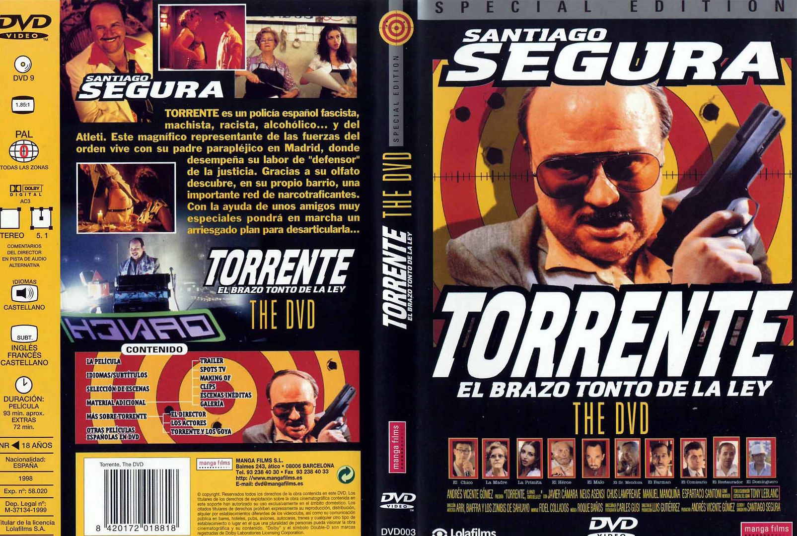 Torrente El Brazo Tonto De La Ley Caratula - Torrente el brazo tonto de la ley Dvdrip Español (1998) Comedia