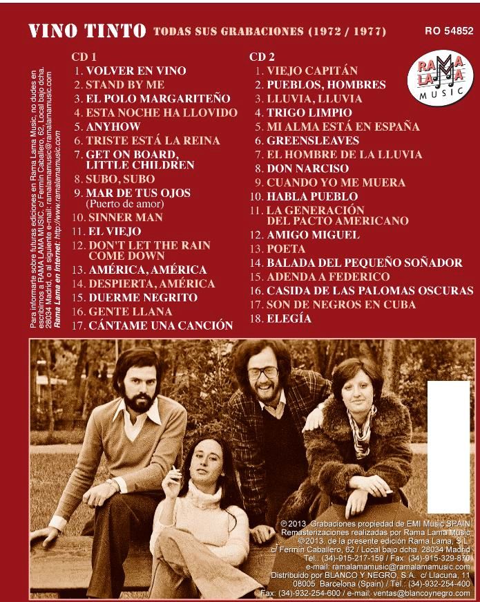 VinoTintoTrasera - Vino Tinto - Todas sus grabaciones (1971-1977) MP3