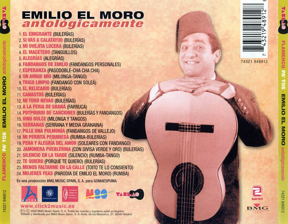back - Emilio El Moro - Antologicamente (Flamenco Pa Tos) 2002