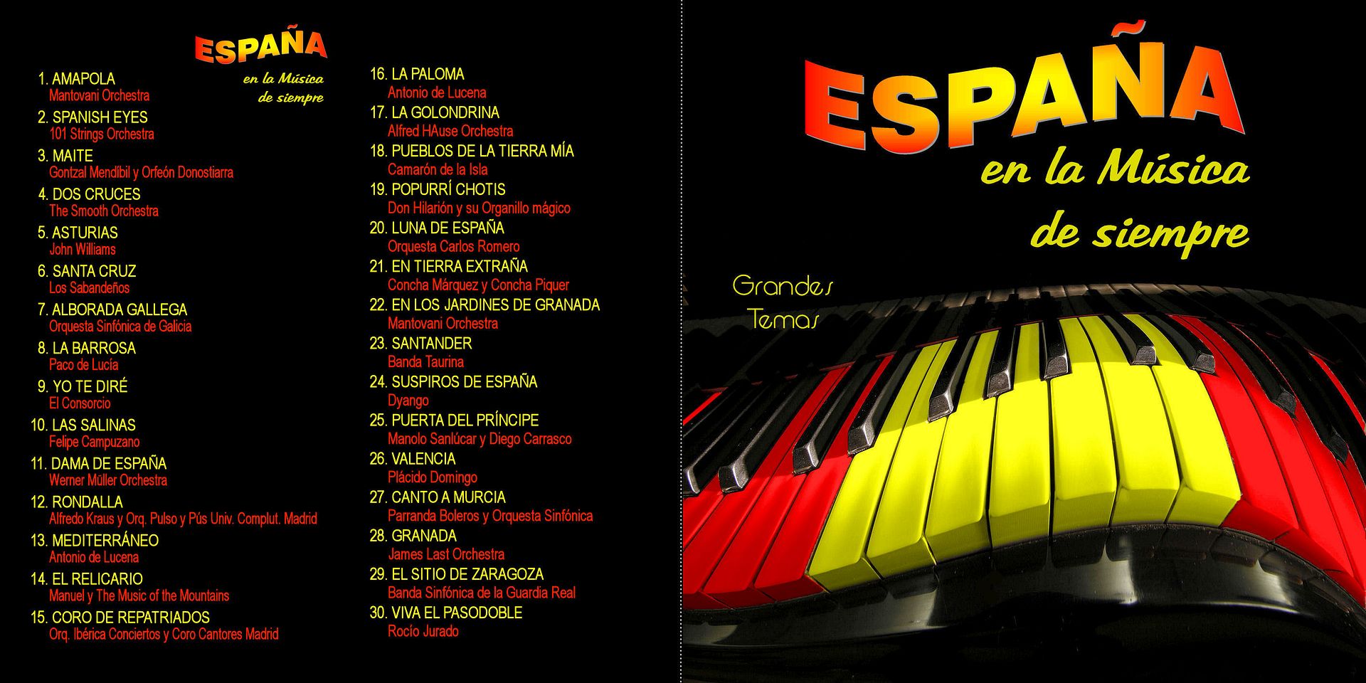 EspantildeaenlaMusicadesiempre Varios portada - España en la Musica de siempre