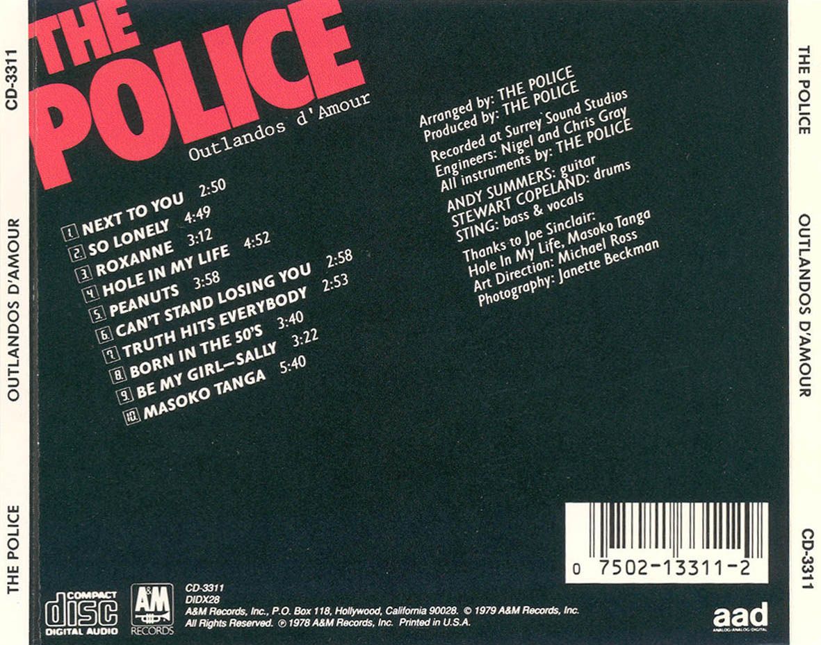 muy 1258 - Police - Outlandos d'Amour