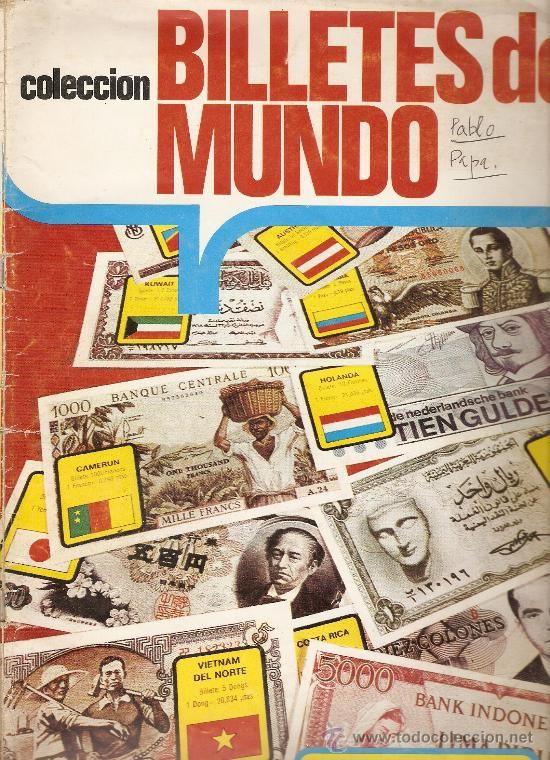 muy 1633 - Album Cromos Billetes del Mundo Ediciones Este (1974)
