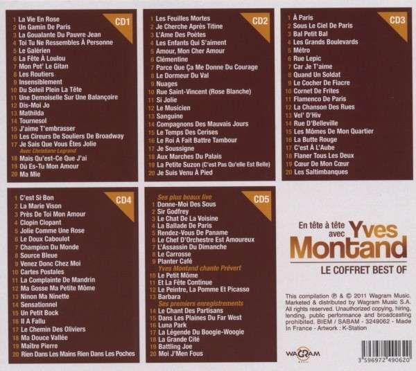 muy 20 - Tete a Tete with Yves Montand 5CD's