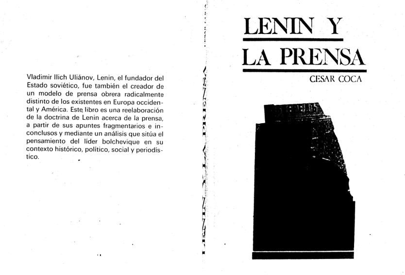 lenin - Lenin y la prensa - César Coca García