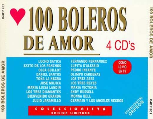 100 Boleros de Amor 284CDs29 - 100 Boleros De Amor [4 CD's V.A.] (1994) MP3