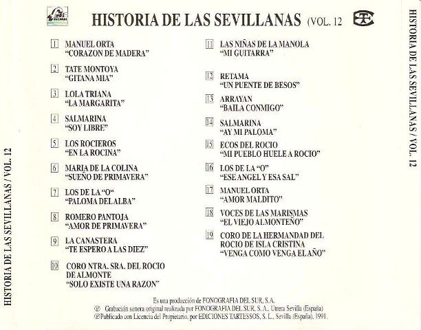12 - Historia de las Sevillanas 16 CDS