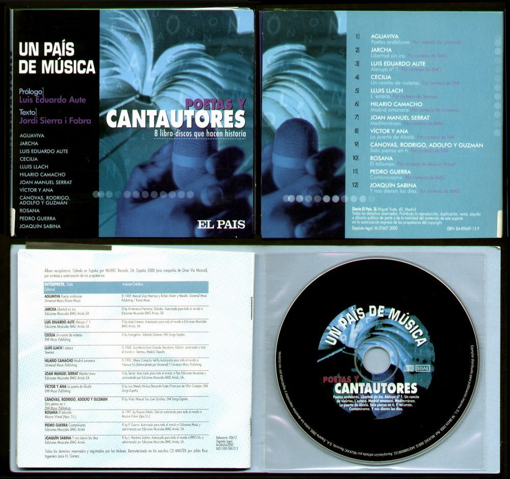 CD346t - Un Pais de Musica (Poetas y cantautores)